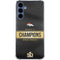 NFL Denver Broncos Super Bowl 50 Champions Black Galaxy A35 5G Clear Case